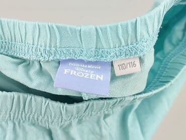 legginsy woskowane z wysokim stanem: Legginsy dziecięce, Frozen, 5-6 lat, 110/116, stan - Bardzo dobry — 4