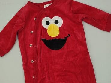 czerwona obcisła sukienka h m: Pajacyk, H&M, 1-3 m, stan - Idealny — 1