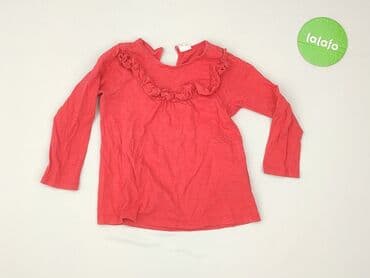 czerwona obcisła sukienka h m: Bluzka, H&M, 1.5-2 lat, 86-92 cm, stan - Bardzo dobry — 2