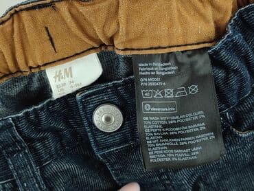 sukienka khaki h m: Niemowlęce spodnie materiałowe, 6-9 miesięcy, 68-74 cm, H&M, stan - Idealny — 4