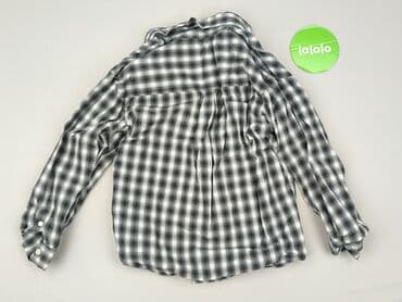 lidl koszula flanelowa: Koszula 8 lat, stan - Bardzo dobry, wzór - Kratka, kolor - Szary — 3