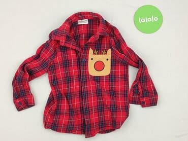 lidl koszula flanelowa: Koszula 2-3 lat, stan - Bardzo dobry, wzór - Kratka, kolor - Czerwony — 2
