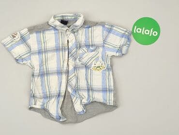 lidl koszula flanelowa: Koszula 1.5-2 lat, stan - Dobry, wzór - Kratka, kolor - Błękitny — 2