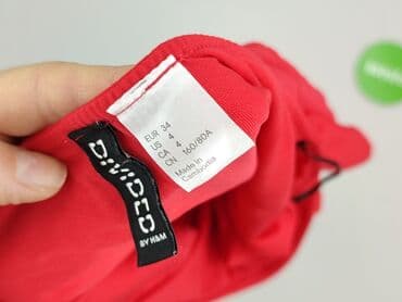 czerwona obcisła sukienka h m: H&M, Bluzka damska, rozmiar XS — 4
