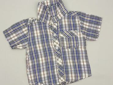 lidl koszula flanelowa: Koszula 1.5-2 lat, stan - Bardzo dobry, wzór - Kratka, kolor - Niebieski — 1