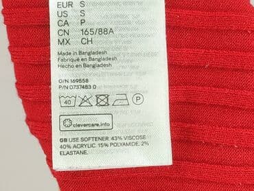 czerwona obcisła sukienka h m: H&M, Top damski, rozmiar S — 5