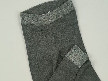 legginsy woskowane z wysokim stanem: Legginsy dziecięce, H&M, 3-4 lat, 104, stan - Idealny — 1