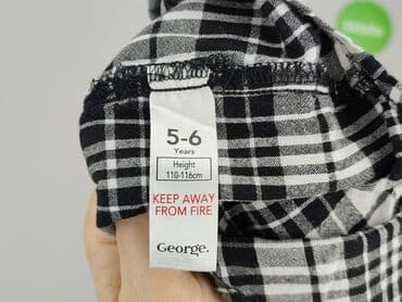 lidl koszula flanelowa: Koszula 5-6 lat, stan - Bardzo dobry, wzór - Kratka, kolor - Czarny — 4