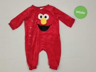 czerwona obcisła sukienka h m: Pajacyk, H&M, 1-3 m, stan - Idealny — 2