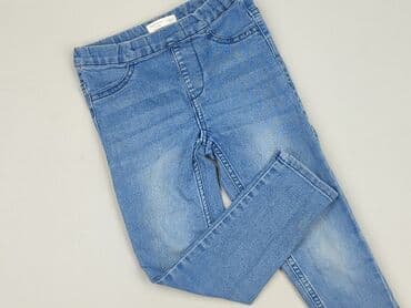 legginsy woskowane z wysokim stanem: Spodnie jeansowe, Fox&Bunny, 5-6 lat, 116, stan - Bardzo dobry — 1