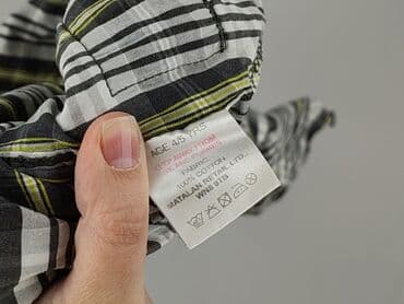 lidl koszula flanelowa: Koszula 4-5 lat, stan - Bardzo dobry, wzór - W paski, kolor - Szary — 5