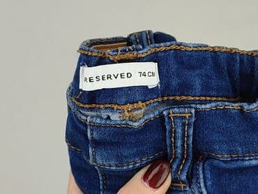 stradivarius spodnice: Spodnie jeansowe, Reserved, 6-9 miesięcy, stan - Idealny — 4