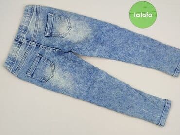 legginsy woskowane z wysokim stanem: Spodnie jeansowe, Little kids, 4-5 lat, 110, stan - Idealny — 3