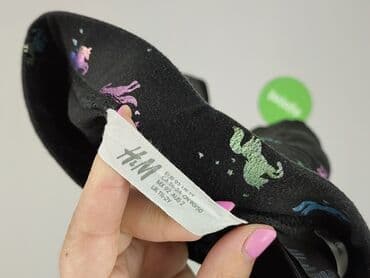 legginsy woskowane z wysokim stanem: Legginsy dziecięce, H&M, 1.5-2 lat, 92, stan - Dobry — 4
