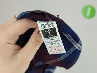 lidl koszula flanelowa: Koszula 4-5 lat, stan - Bardzo dobry, wzór - Kratka, kolor - Bordowy — 4