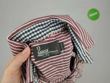 lidl koszula flanelowa: Koszula 13 lat, stan - Bardzo dobry, wzór - W paski, kolor - Bordowy — 4