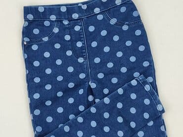 legginsy woskowane z wysokim stanem: Spodnie jeansowe, George, 4-5 lat, 104/110, stan - Idealny — 1
