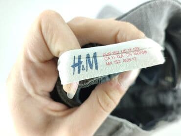 sukienki dla nastolatek h m: Spodnie jeansowe, H&M, 12 lat, 152, stan - Idealny — 4