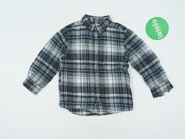 lidl koszula flanelowa: Koszula 3-4 lat, stan - Idealny, wzór - Kratka, kolor - Szary — 2