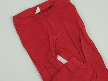 czerwona obcisła sukienka h m: Legginsy, H&M, 9-12 miesięcy, stan - Dobry — 1