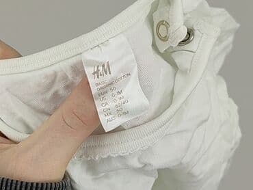 h m koszulka piłkarska: Bluzka, H&M, 0-1 miesięcy, stan - Idealny — 4