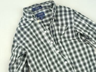 lidl koszula flanelowa: Koszula 8 lat, stan - Bardzo dobry, wzór - Kratka, kolor - Szary — 1