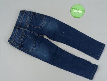 legginsy woskowane z wysokim stanem: Spodnie jeansowe, DenimCo, 7 lat, 122, stan - Bardzo dobry — 3