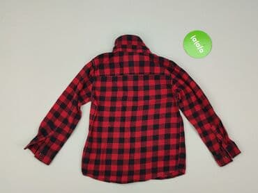 lidl koszula flanelowa: Koszula 5-6 lat, stan - Bardzo dobry, wzór - Kratka, kolor - Czerwony — 3