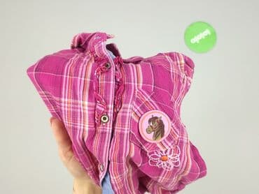 lidl koszula flanelowa: Koszula 3-4 lat, stan - Idealny, wzór - Kratka, kolor - Różowy — 5