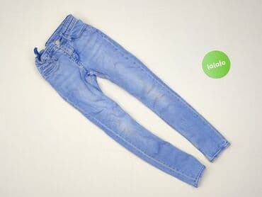 sukienka w pepitkę h m: Spodnie jeansowe, H&M, 9 lat, 128/134, stan - Idealny — 2