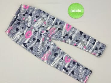 legginsy woskowane z wysokim stanem: Legginsy dziecięce, 4-5 lat, 110, stan - Idealny — 2