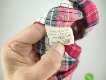 lidl koszula flanelowa: Koszula 14 lat, stan - Bardzo dobry, wzór - Kratka, kolor - Czerwony — 4