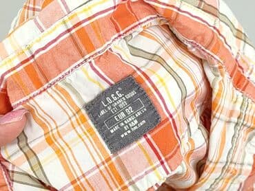 lidl koszula flanelowa: Koszula 1.5-2 lat, stan - Idealny, wzór - Kratka, kolor - Pomarańczowy — 4