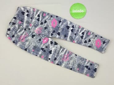 legginsy woskowane z wysokim stanem: Legginsy dziecięce, 4-5 lat, 110, stan - Idealny — 3