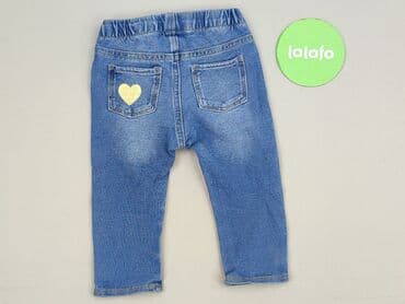 sukienka khaki h m: Spodnie jeansowe, H&M, 9-12 miesięcy, stan - Idealny — 3