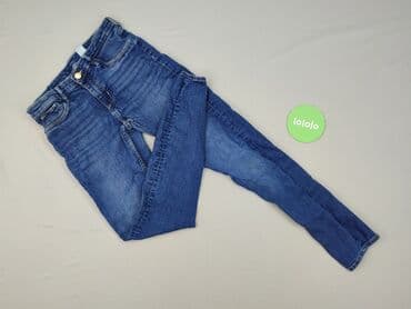 legginsy woskowane z wysokim stanem: Spodnie jeansowe, H&M, 14 lat, 164, stan - Bardzo dobry — 2