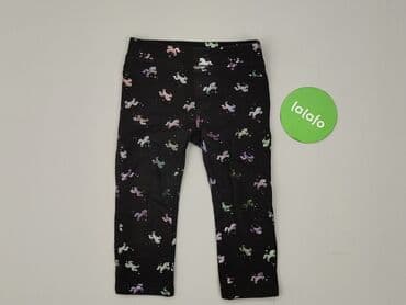 legginsy woskowane z wysokim stanem: Legginsy dziecięce, H&M, 1.5-2 lat, 92, stan - Dobry — 2