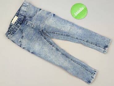 legginsy woskowane z wysokim stanem: Spodnie jeansowe, Carry, 3-4 lat, 98/104, stan - Bardzo dobry — 2
