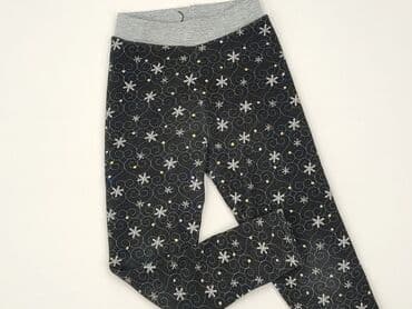 legginsy woskowane z wysokim stanem: Legginsy dziecięce, 5-6 lat, 110/116, stan - Bardzo dobry — 1