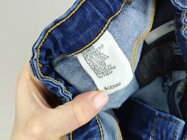 legginsy woskowane z wysokim stanem: Spodnie jeansowe, H&M, 12 lat, 152, stan - Bardzo dobry — 4