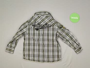 lidl koszula flanelowa: Koszula 4-5 lat, stan - Bardzo dobry, wzór - W paski, kolor - Szary — 3
