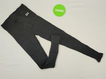 legginsy woskowane z wysokim stanem: Legginsy dziecięce, 12 lat, 146/152, stan - Bardzo dobry — 2