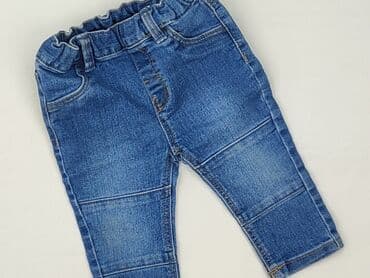 sukienka khaki h m: Spodnie jeansowe, H&M, 6-9 miesięcy, stan - Idealny — 1