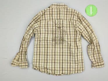 lidl koszula flanelowa: Koszula 11 lat, stan - Bardzo dobry, wzór - Kratka, kolor - Beżowy — 3