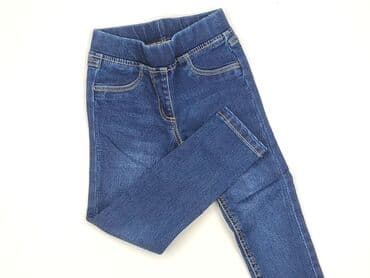 legginsy woskowane z wysokim stanem: Legginsy dziecięce, 3-4 lat, 104, stan - Idealny — 1