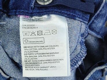 czerwona obcisła sukienka h m: Spodnie jeansowe, H&M, 3-6 miesięcy, stan - Bardzo dobry — 5