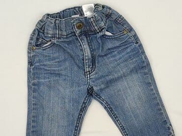 sukienka khaki h m: Spodnie jeansowe, H&M, 6-9 miesięcy, stan - Bardzo dobry — 1