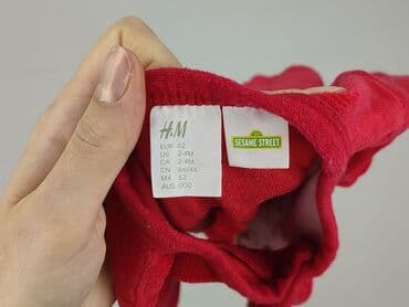 czerwona obcisła sukienka h m: Pajacyk, H&M, 1-3 m, stan - Idealny — 4