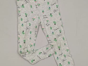 legginsy woskowane z wysokim stanem: Legginsy dziecięce, 4-5 lat, 104/110, stan - Bardzo dobry — 1