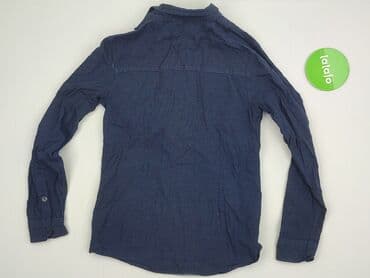 lidl koszula flanelowa: Koszula 12 lat, stan - Bardzo dobry, wzór - Jednolity kolor, kolor - Niebieski — 3